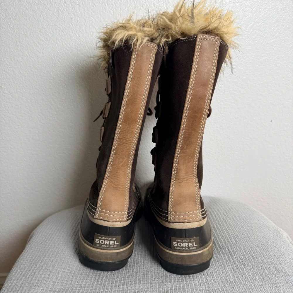 Sorel Joan of Arctic Waterproof Winter Boots Brown Suede USA 11 NL1540-248